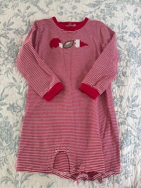 Kids Red & White Striped Sleep Sack with Candy Applique